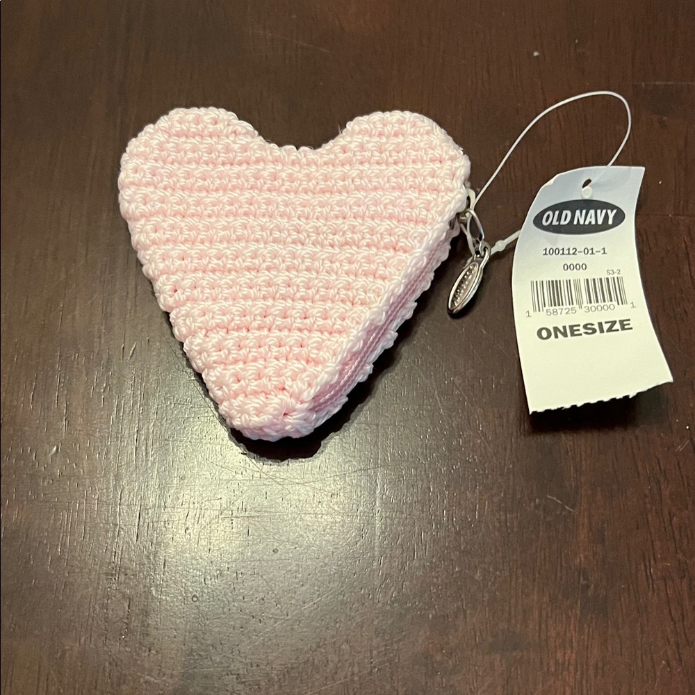 Old Navy Pink Heart Cosmetic Bag